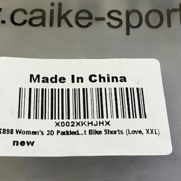 K898 Women's Pink Hearts/Love Padded Cycling Shorts XXL NWT - Picture 8 of 8